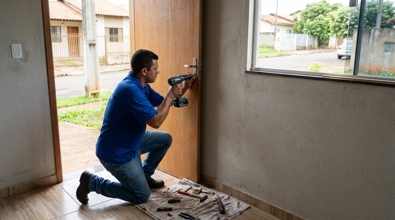Instalação de Fechadura Residencial profissional em Aracaju‑SE
