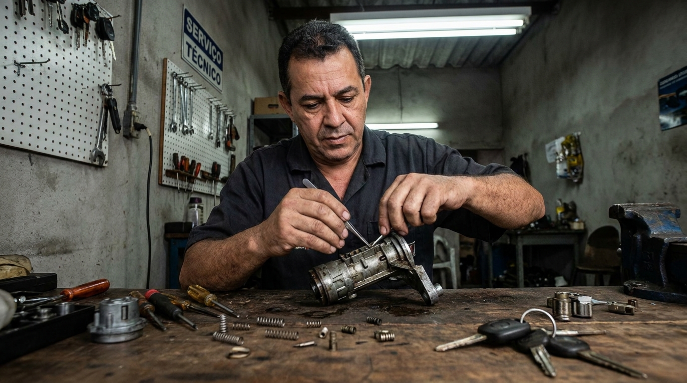 Troca de Segredo do Miolo da Porta profissional no Capucho, Aracaju‑SE